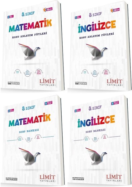 8. Sınıf Matematik - Ingilizce Konu Föyleri - Soru Seti 4 Kitap