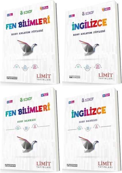 8. Sınıf Fen Bilimleri - Ingilizce Konu Föyleri - Soru Seti 4 Kitap