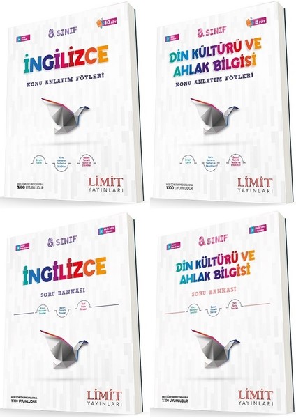 8. Sınıf Ingilizce - Din Konu Föyleri - Soru Seti 4 Kitap