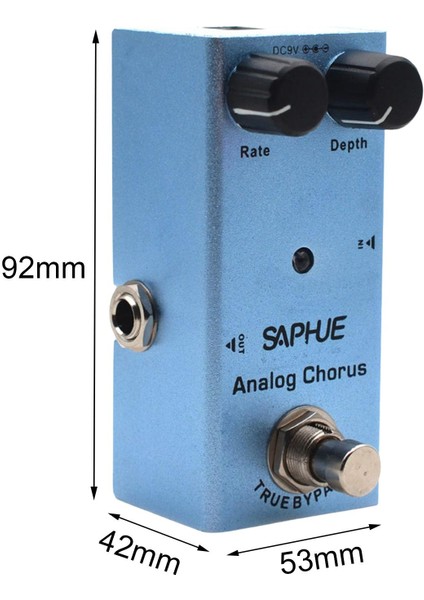Gitar Pedalı Analog Koro Için Elektro Gitar Bas Için Metal Kabuk Kompakt ile Taşıması Kolay (Yurt Dışından)
