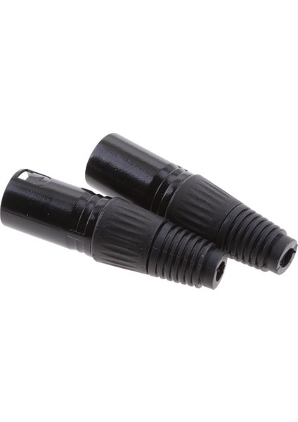 5pcs 3 Pimli Erkek Xlr Mikrofon Mikrofon Ses Kablosu Fişi Altın Konektörü (Yurt Dışından)