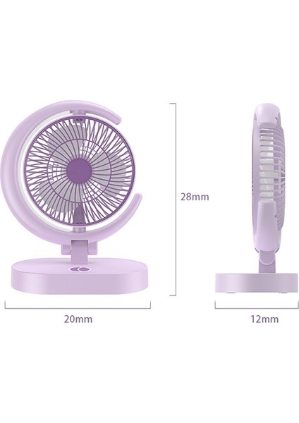 - LF-002 Mini USB Şarj Işığı Dönebilir Sessiz Fan (Yurt Dışından)