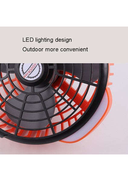 -Tripod LED Işıklı Açık Hava Kamp Fanı (Yurt Dışından)