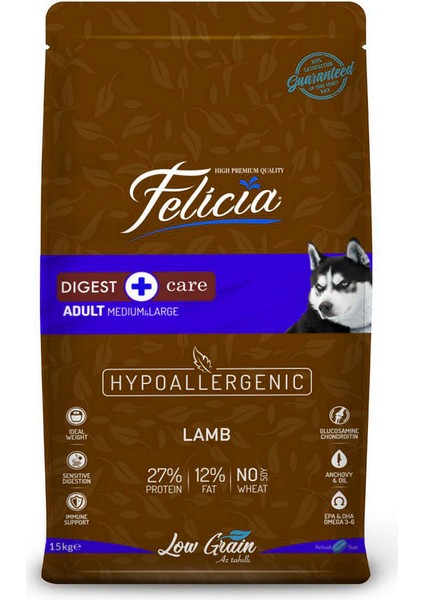 Yetişkin Kuzu Etli Köpek Maması - 15 kg