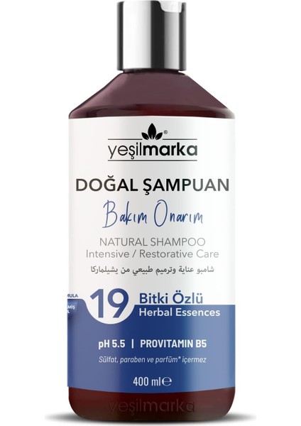 Doğal Bakım Onarım Şampuanı
