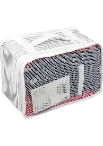 6'lı Set Bavul İçi Düzenleyici, Bavul Organizer, Valiz Düzenleyici Hurç - Gri fırsatları