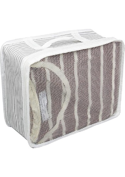 6'lı Set Bavul İçi Düzenleyici, Bavul Organizer, Valiz Düzenleyici Hurç - Gri