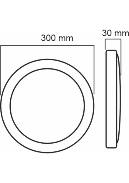 18W Slim LED Sıva Üstü Armatür