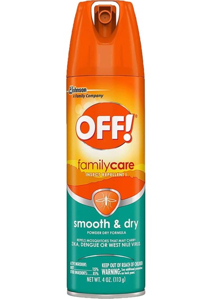 Family Care Smooth & Dry Sivrisinek ve Böcek Kovucu Sprey 113GR