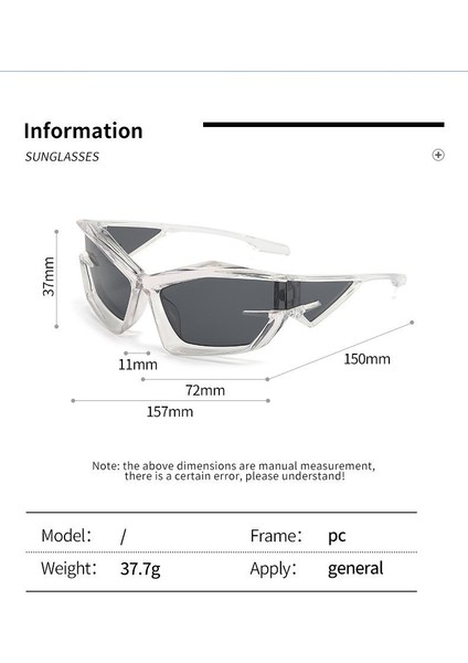 Yeni Fütüristik Teknoloji Kadın Güneş Gözlüğü (Yurt Dışından)