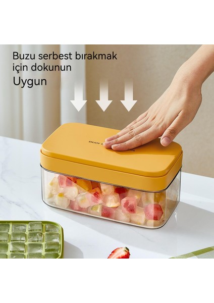 Kapaklı Ev Büyük Kapasiteli Silikon Buz Saklama Buz Kutusu (Yurt Dışından)