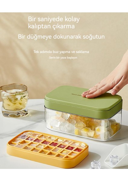 Kapaklı Ev Büyük Kapasiteli Silikon Buz Saklama Buz Kutusu (Yurt Dışından)