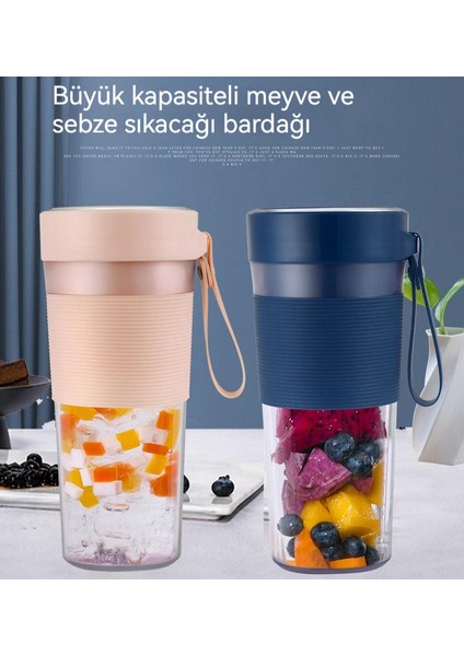 350ML Ev Tipi Meyve Suyu Bardağı Taşınabilir Elektrikli Meyve Sıkacağı (Yurt Dışından)