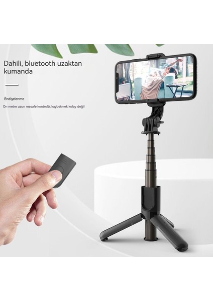 Yeni Alüminyum Alaşımlı Bluetooth Uzaktan Kumandalı Telefon Selfie Çubuğu (Yurt Dışından) fiyatları