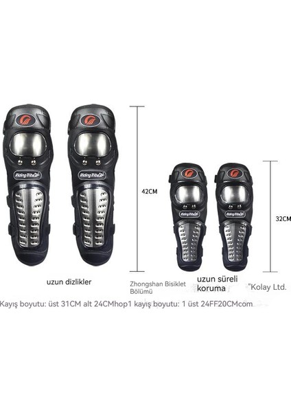 Dört Parçalı Motosiklet Koruyucu Donanım Dizlik ve Dirseklik (Yurt Dışından)