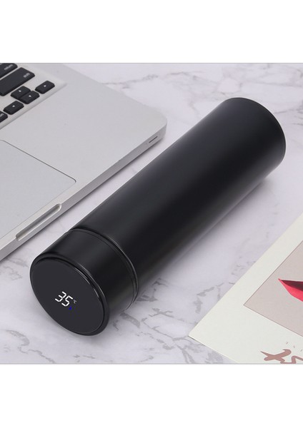 500ML Çift Katmanlı Paslanmaz Çelik Sıcaklık Göstergesi Termos Bardak (Yurt Dışından)