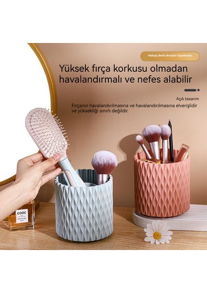 Dönen Masaüstü Depolama Kozmetik Ruj Saklama Kutusu (Yurt Dışından)