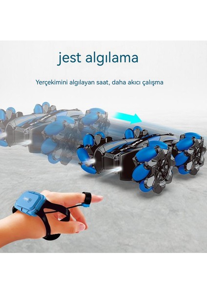 Jest Algılamalı Off-Road Çift Taraflı Sesli ve Işıklı Uzaktan Kumandalı Araba (Yurt Dışından)