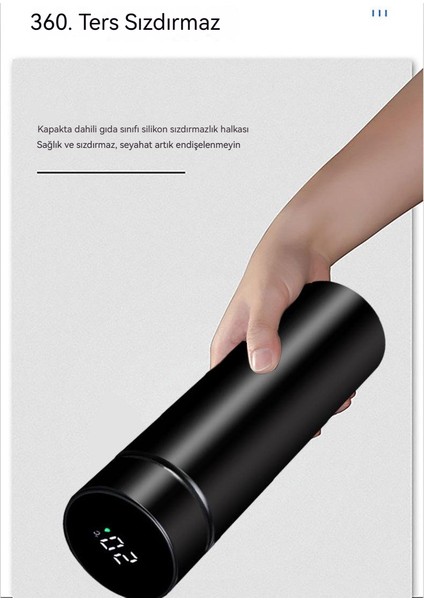 500ML Çift Katmanlı Paslanmaz Çelik Sıcaklık Göstergesi Termos Bardak (Yurt Dışından) modelleri