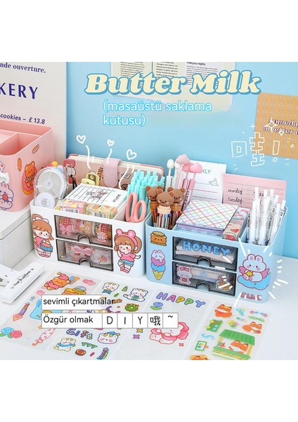 Öğrenci Basit Çok Fonksiyonlu Çekmece Tipi Büyük Kapasiteli Kalem Tutucu Saklama Kutusu (Yurt Dışından) fırsatları