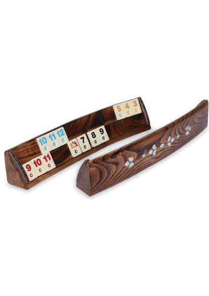 Doğal Sedefli Ahşap Oval Okey Takımı Hitit 101 Oyun Seti modelleri