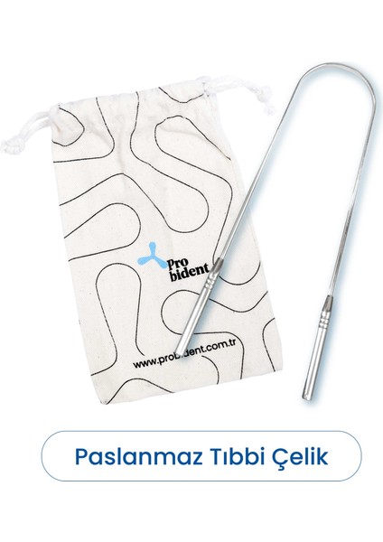 Dil Temizleme Aparatı / Dil Sıyırıcı Kese Hediyeli