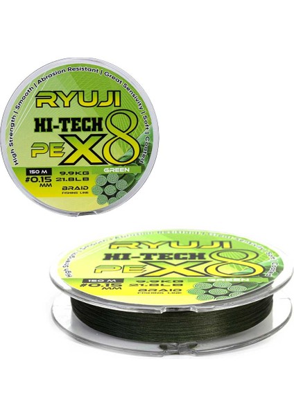 X8 150 Mt Green İp Misina