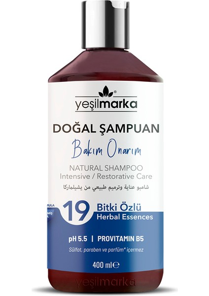Doğal Bakım Onarım Şampuanı