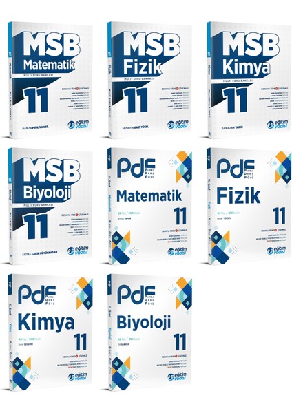 2024 11.Sınıf Matematik + Fizik + Kimya + Biyoloji PDF + Soru Seti 8 Kitap