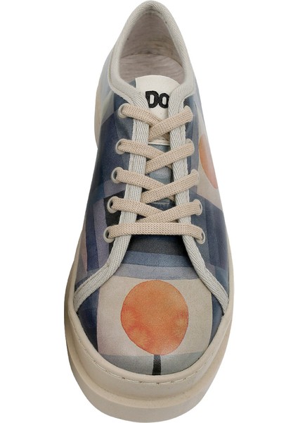 Kadın Vegan Deri Mavi Sneakers - Be Different Tasarım fırsatları