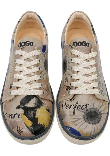 Kadın Vegan Deri Çok Renkli Sneakers - Picture Perfect Tasarım