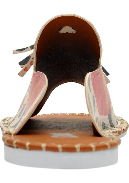 Kadın Vegan Deri Çok Renkli Terlik - Growing Together Tasarım indirimleri