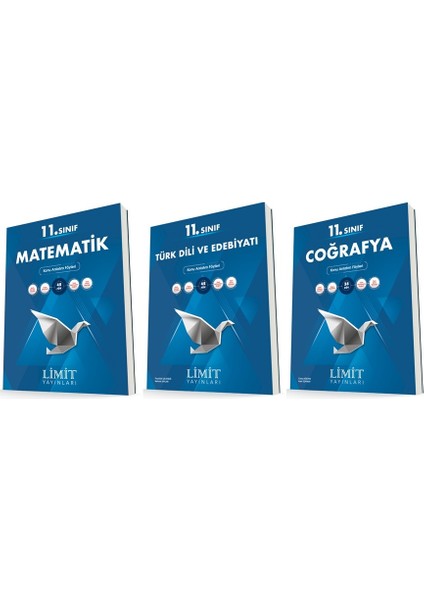 11. Sınıf Matematik - Edebiyat - Coğrafya Konu Föyleri Seti 3 Kitap