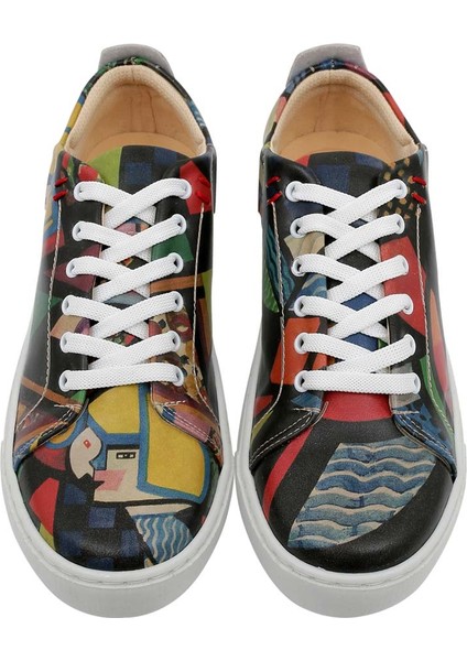 Kadın Vegan Deri Çok Renkli Sneakers - Want Some Color? Tasarım