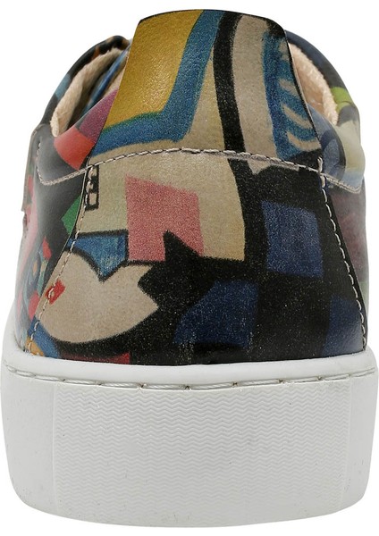 Kadın Vegan Deri Çok Renkli Sneakers - Want Some Color? Tasarım indirimleri