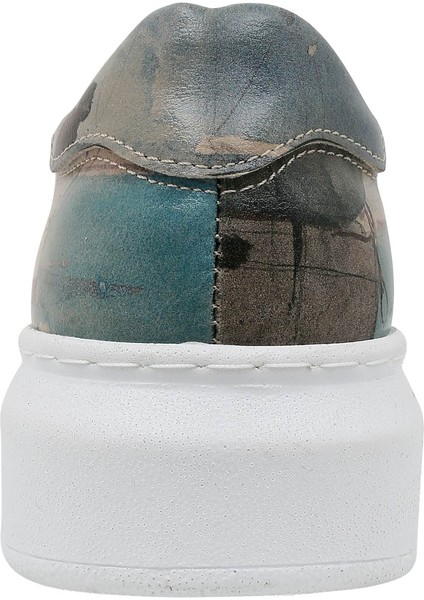 Kadın Vegan Deri Mavi Sneakers - Hey Sailor Tasarım indirimleri