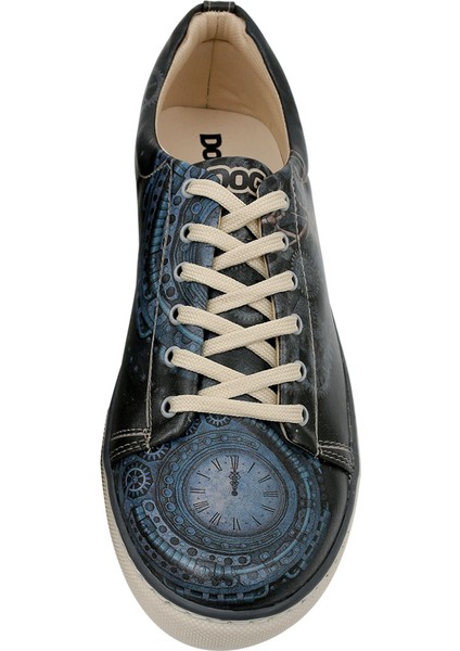 Erkek Vegan Deri Lacivert Sneakers - Time's Up Deer Tasarım fırsatları