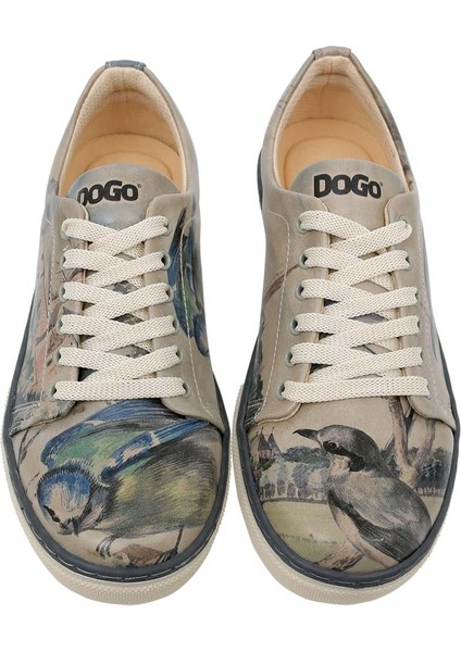 Kadın Vegan Deri Çok Renkli Sneakers - Birds of the Castle Tasarım