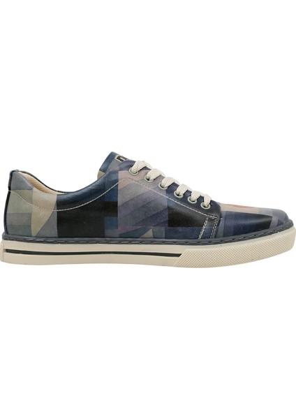 Kadın Vegan Deri Lacivert Sneakers - Be Different Tasarım modelleri