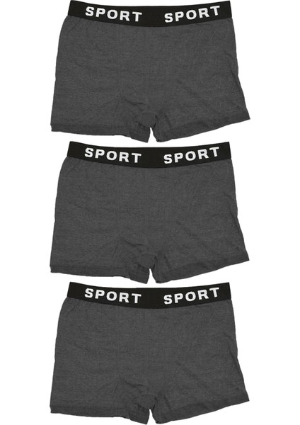 Erkek 3'lü Likralı Sport Slim Fit Boxer Ekonomik Paket