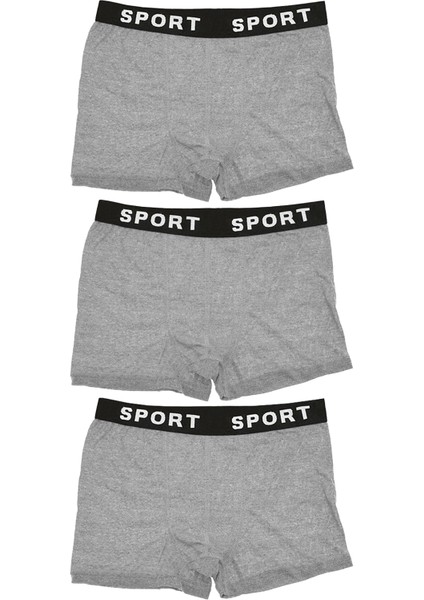 Erkek 3'lü Likralı Sport Slim Fit Boxer Ekonomik Paket