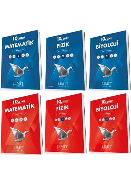 10. Sınıf Matematik - Fizik - Biyoloji Konu - Soru Seti 6 Kitap