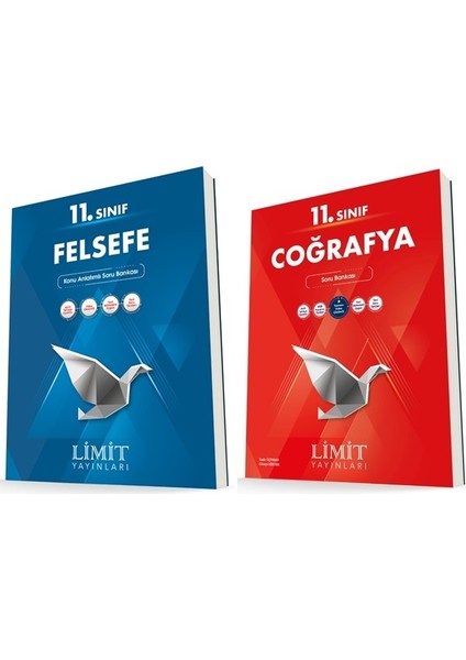 11. Sınıf Felsefe - Coğrafya Soru Bankası Seti 2 Kitap