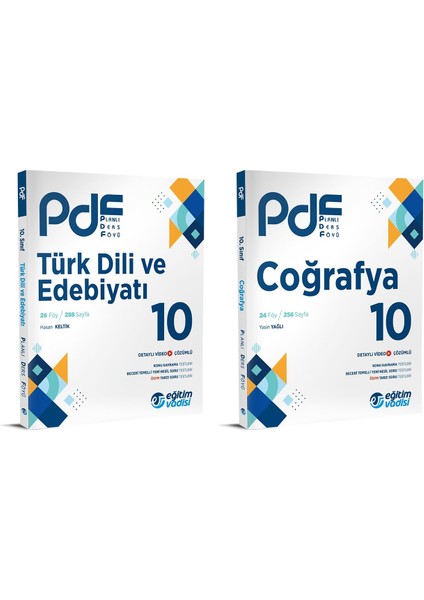 2024 10.Sınıf Edebiyat + Coğrafya PDF Seti 2 Kitap
