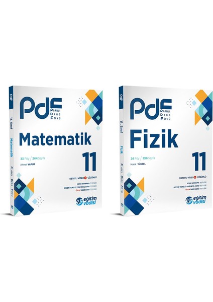 2024 11.Sınıf Matematik + Fizik PDF Seti 2 Kitap