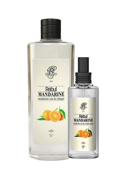 Kolonya Mandarine Cam Şişe 250 ml + 100 ml Sprey
