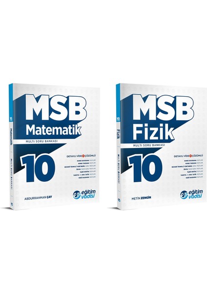 2024 10.Sınıf Matematik + Fizik Soru Bankası Seti 2 Kitap