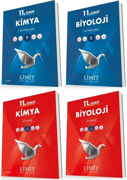 11. Sınıf Kimya - Biyoloji Konu - Soru Seti 4 Kitap