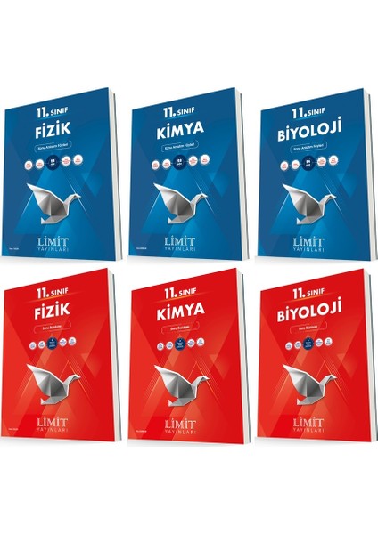 11. Sınıf Fizik - Kimya - Biyoloji Konu - Soru Seti 6 Kitap