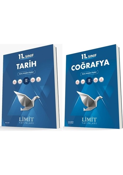 11. Sınıf Tarih - Coğrafya Konu Föyleri Seti 2 Kitap